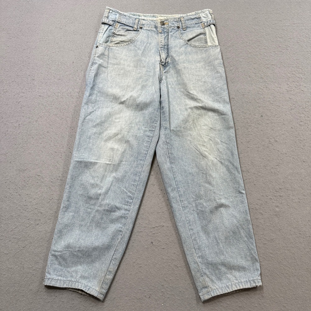 Vintage 80s Code Bleu Jeans Women's 30 Blue Light Wash High Rise Straight Leg
